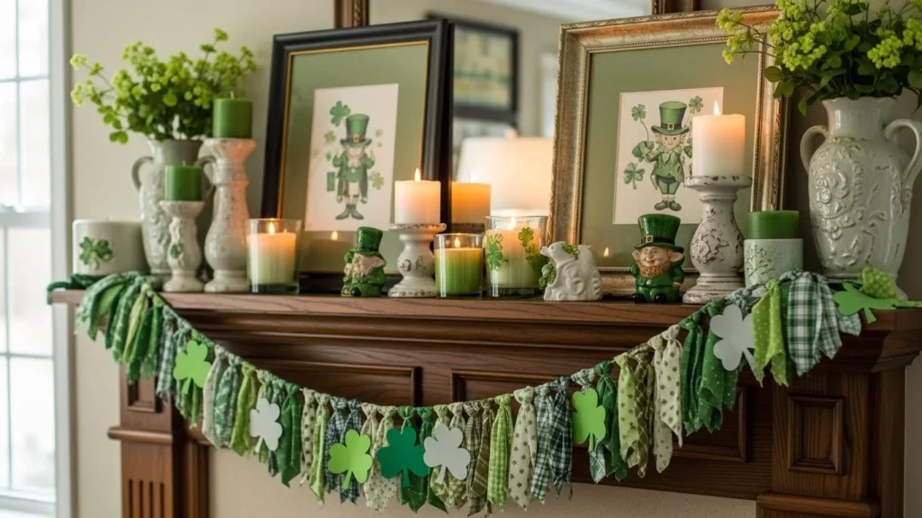 29 Cozy St Patrick’s Day DIY Mantel Ideas That Feel Magical