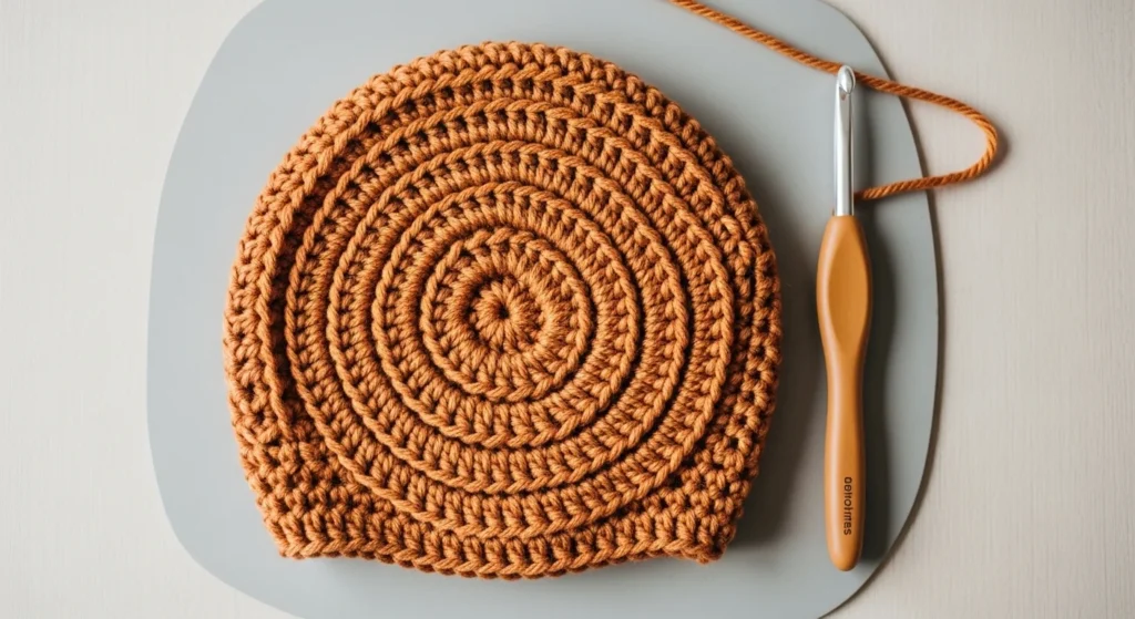 How to Crochet a Simple Beanie Step by Step