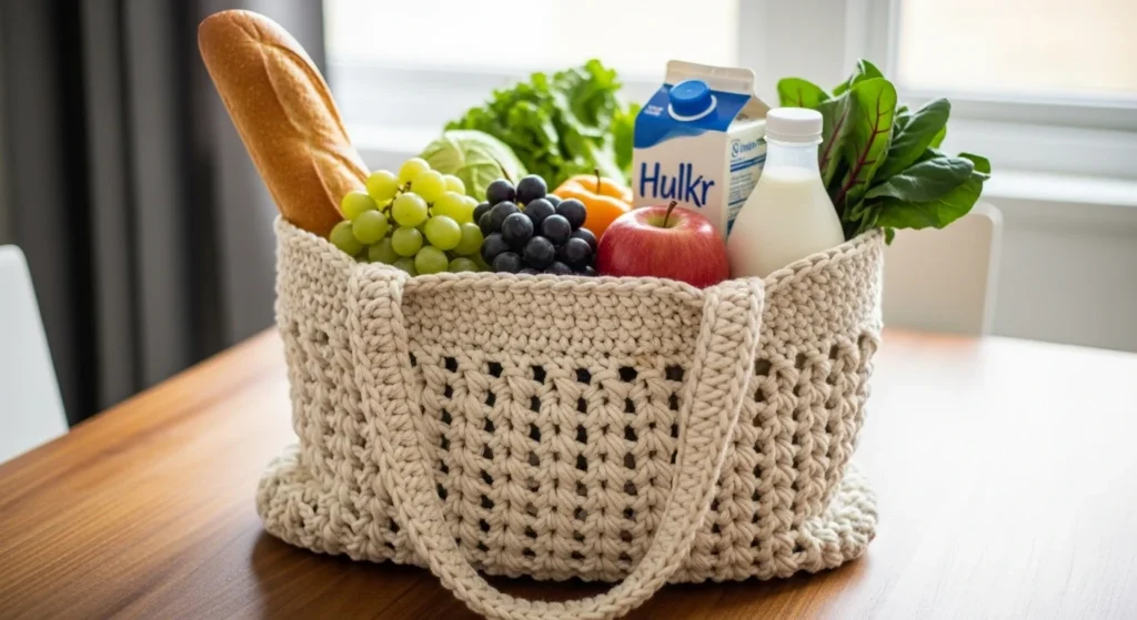 How to Crochet a Sturdy Tote Bag Step by Step