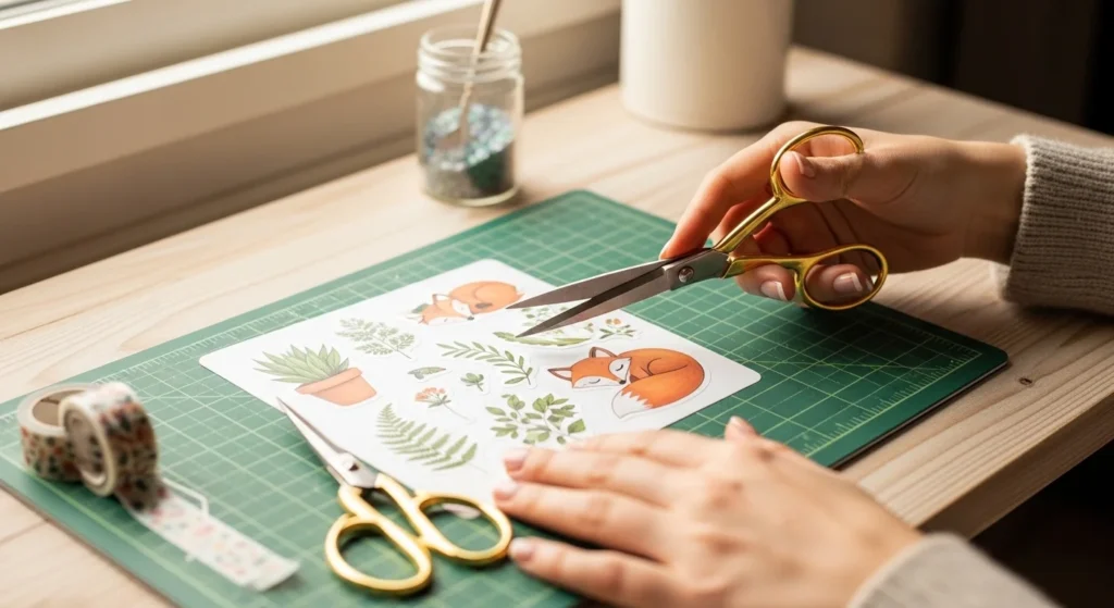 How to Make Stickers Without a Cutting Machine (Scissors + Tricks)